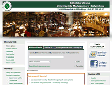 Tablet Screenshot of biblioteka.amb.edu.pl